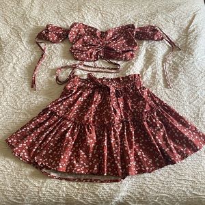 2 piece skirt set